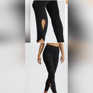 Fabletics Oasis PureLuxe High-waist 7/8 Twist Leggings Women's Medium